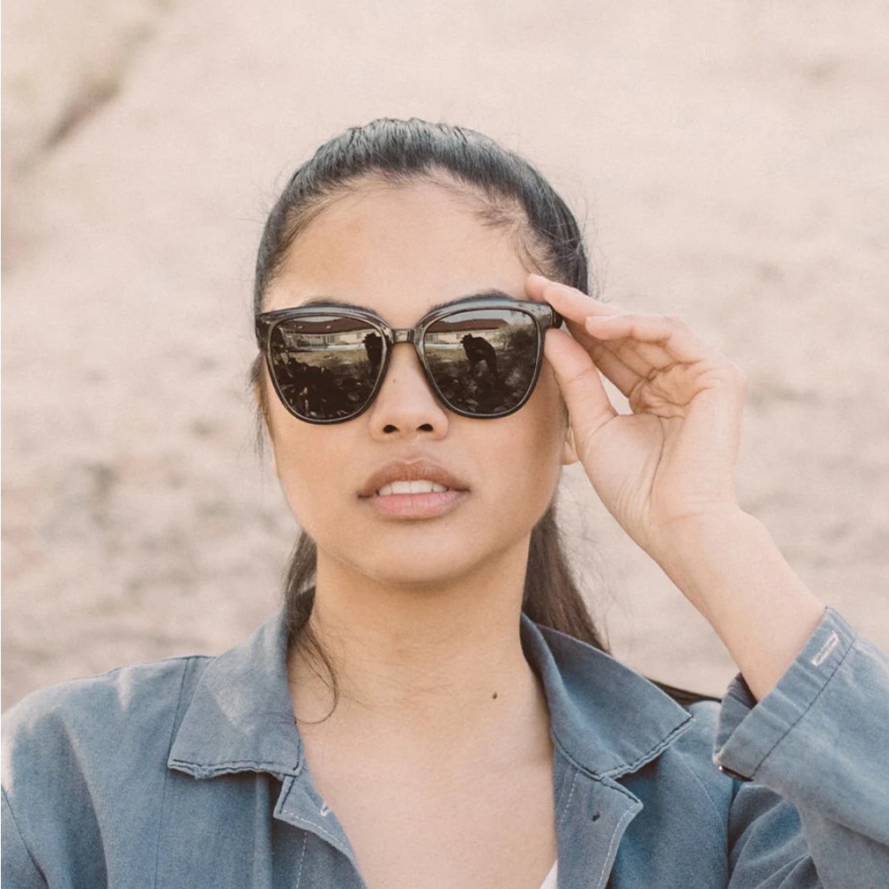 Sunski Camina sunglasses in black slate. NWT